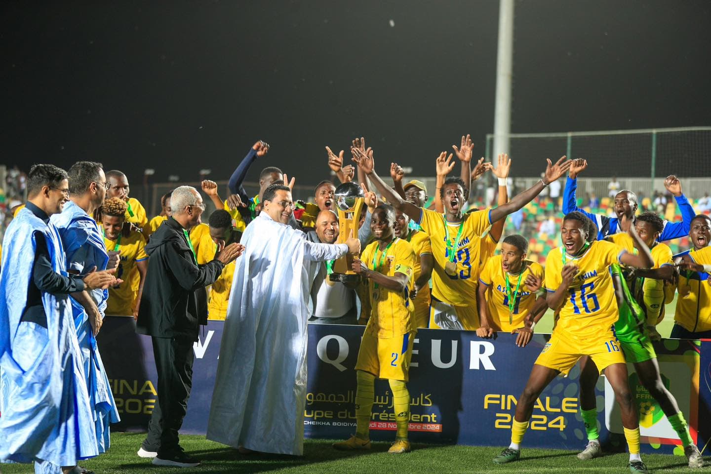 L'ASC SNIM, dernier champion en 2024. Un titre remis par le premier ministre Moctar Ould Diay